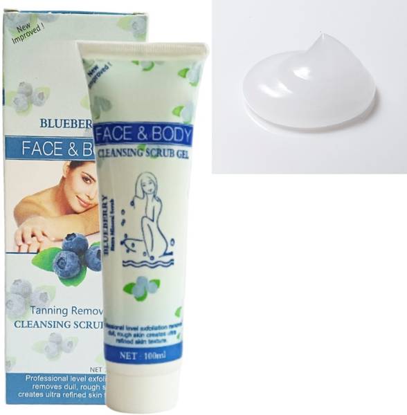 Facejewel Natural Cleansing Scrub Gel Dead Skin Removing Gel Blueberry Scrub