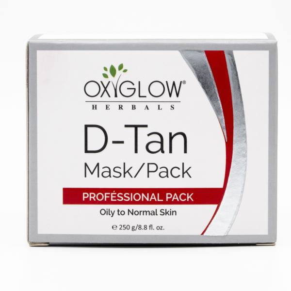 OXYGLOW Herbals D-TAN Mask 250 gm (Pack of 1) for lightens and brightens the skin Scrub