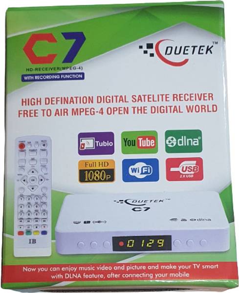 sayeny Duetek C7 High Definition Satellite Receiver Free To Air MPEG-4 Media Streaming Device