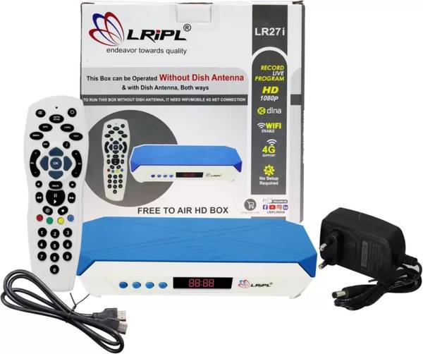 LRIPL LR27i No.1 HD MPEG-4 | Watch Free TV Channels Without Dish Antenna Set Top Box Media Streaming Device