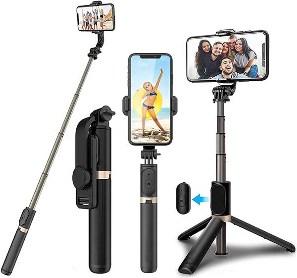 InFinite Digital Bluetooth with Wireless And Extended Tripod Stand Bluetooth Selfie Stick