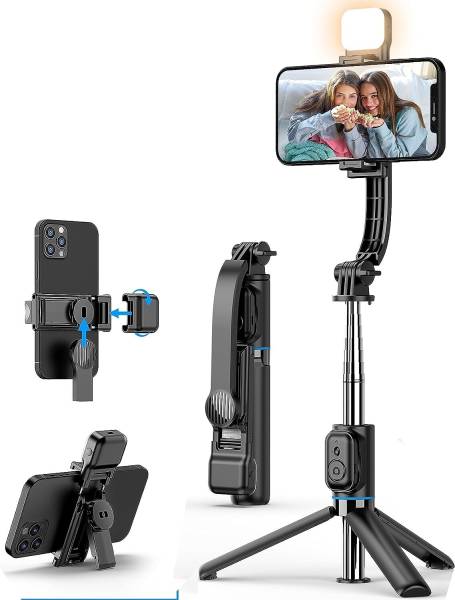 Hold up Selfie Stick Tripod, Extendable Selfie Stick with Detachable Wireless Remote and Tripod Stand Selfie Stick Bluetooth Selfie Stick