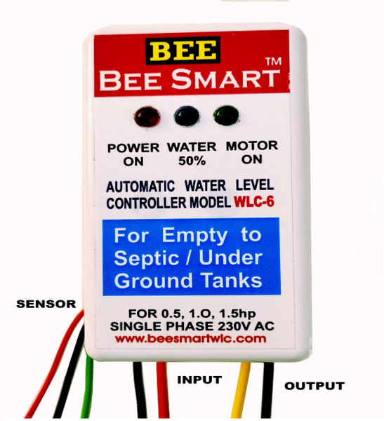 BeeSmart Automatic Water level controller for Empty to Septic & Underground tanks WLC-6 Wired Sensor Security System