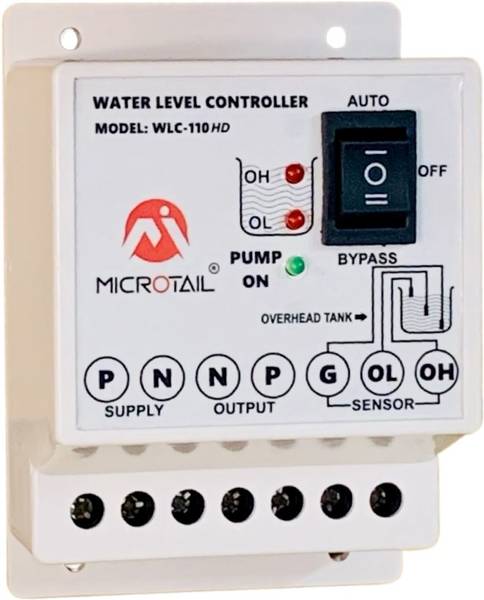 MICROTAIL Fully Automatic Water Level Controller 20 Ampere Capacity ...