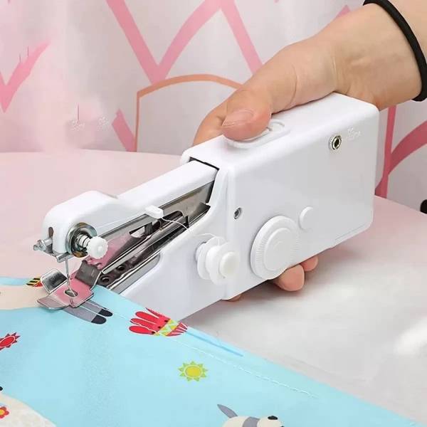qualitech Mini Sewing Machine Hand Cordless Non Electric Small Stitching Silai Kit Home Manual Sewing Machine