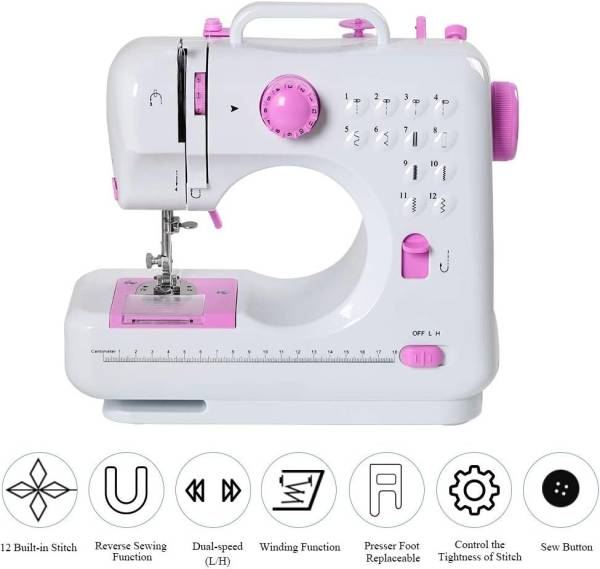 MarQ By Flipkart Lyra Portable Dual Speed with Reverse Sewing Great For Beginners Electric Sewing Machine