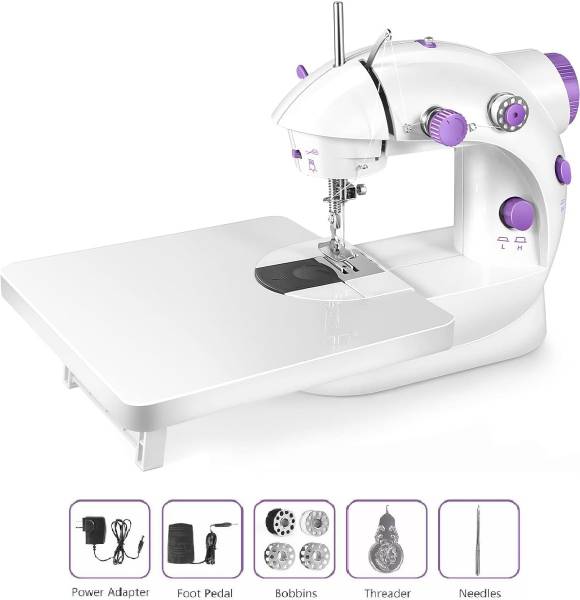 Arrom Portable Sewing Machine for Home Tailoring with Extension Table