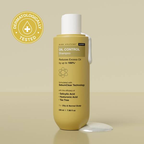 BARE ANATOMY Oil Control Shampoo with Salicylic Acid, Hyaluronic Acid & Tea Tree