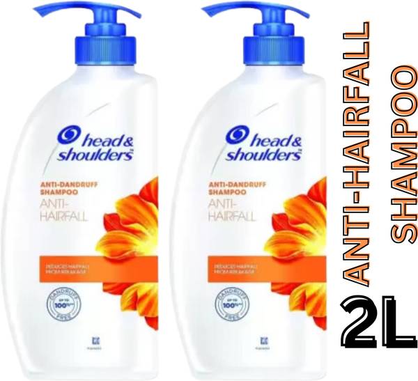 Head and Shoulders ANTI-HAIRFALL Anti-Dandruff Shampoo for All-Hair Types (1ltr*2)