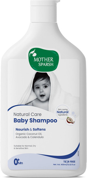 Mother Sparsh Natural Care Baby Shampoo-400ml | Tear Free Shampoo for Babies