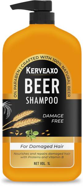 kerveaxo Beer shampoo for Shiny & Bouncy Hair () |For Dull & Lifeless Hair