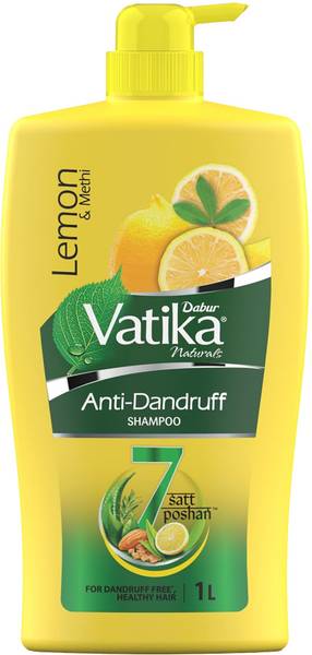 DABUR VATIKA Lemon Anti-Dandruff Shampoo, Reduces Dandruff from 1st wash