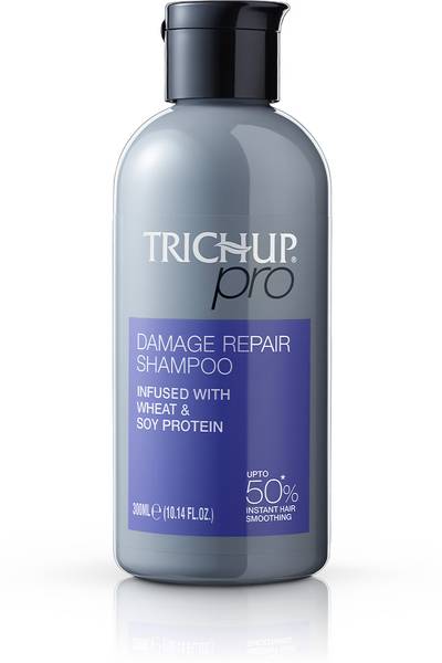 TRICHUP Pro Damage Repair Shampoo for Dry Frizzy Hair|Dual Action Rebonding & Smoothing