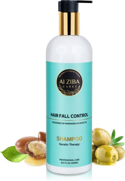 ALZIBA CARES Hair Fall Control Shampoo With Goodness Of Bhringraj & Olive Oil For Men & Women