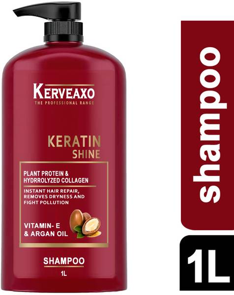 kerveaxo keratin and Argan Oil Shampoo For Hair Growth & Repair, For Unisex 1l