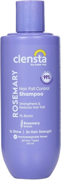 Clensta Rosemary Hair Fall Control Shampoo with Rosemary & Biotin for Reducing Hair Loss