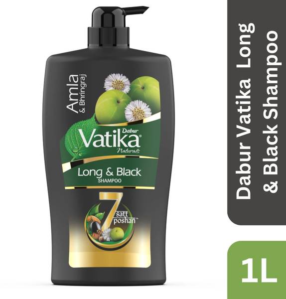 DABUR VATIKA Amla Long & Black Shampoo |For Shiny, Long & Black Hair