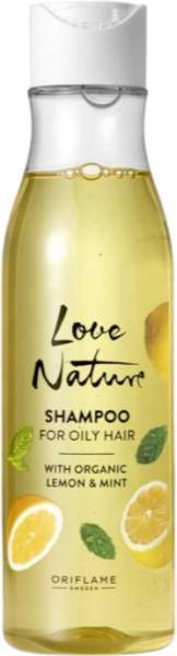 Oriflame Love Nature Shampoo for oily Hair With Organic Lemon & Mint