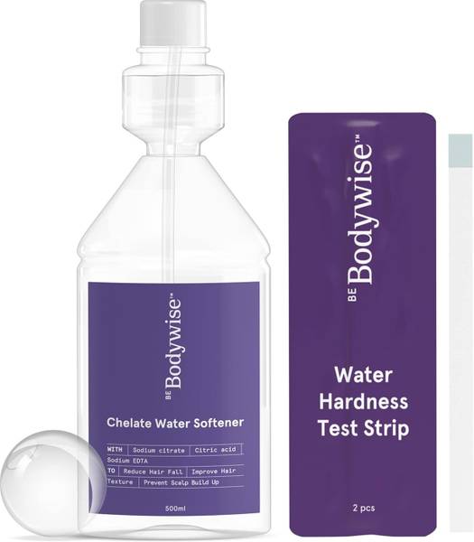 Be Bodywise Hard Water Softener with Test Strip to Prevent Hair Loss | For Bathroom, Shower