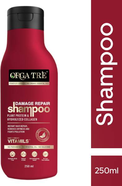 Orgatre Damage Repair Shampoo For Instant Hair Repair & Remove Dryness With Organic Oil