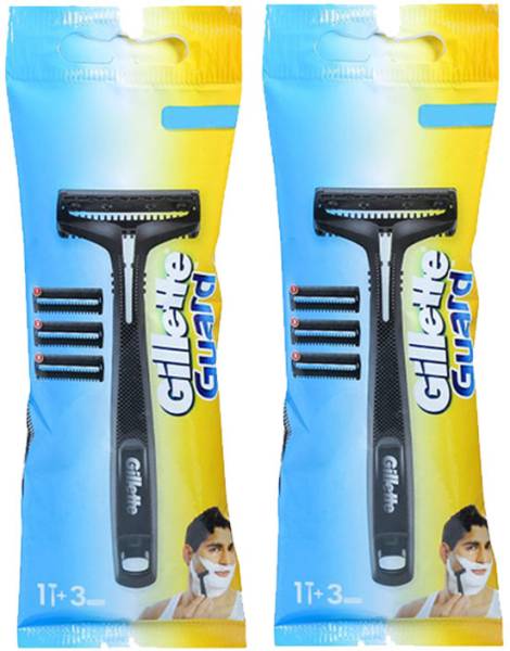 Gillette GUARD 2 Shaving Razor with 8 Cartridge For Smooth Shave