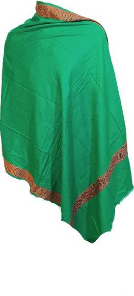 KASHMIR HANDLOOM Wool Self Design Men Shawl