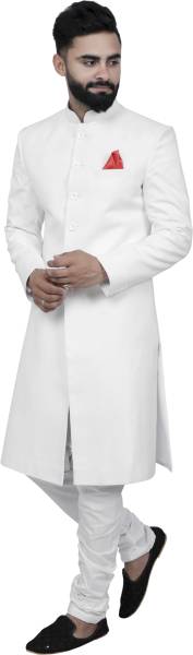 ALJAAMI Sherwani achkan Solid Sherwani