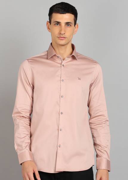 KILLER Men Solid Casual Pink Shirt