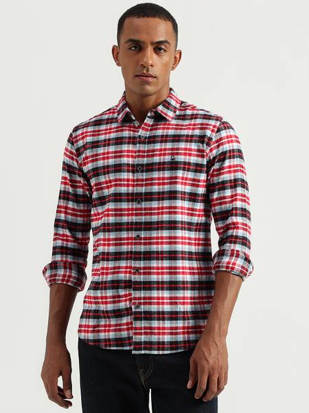 United Colors of Benetton Men Checkered Casual Multicolor Shirt