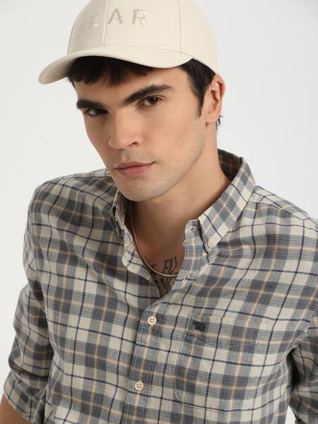 THE BEAR HOUSE Men Checkered Casual Multicolor Shirt