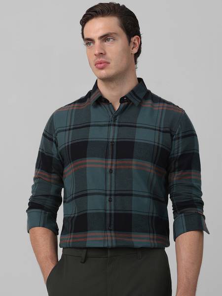MUFTI Men Checkered Casual Multicolor Shirt