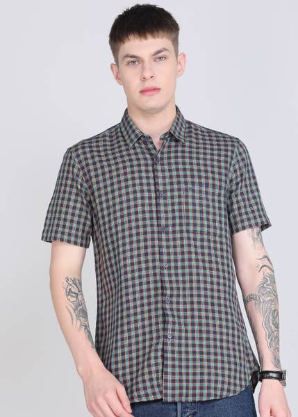 PETER ENGLAND Men Checkered Casual Multicolor Shirt