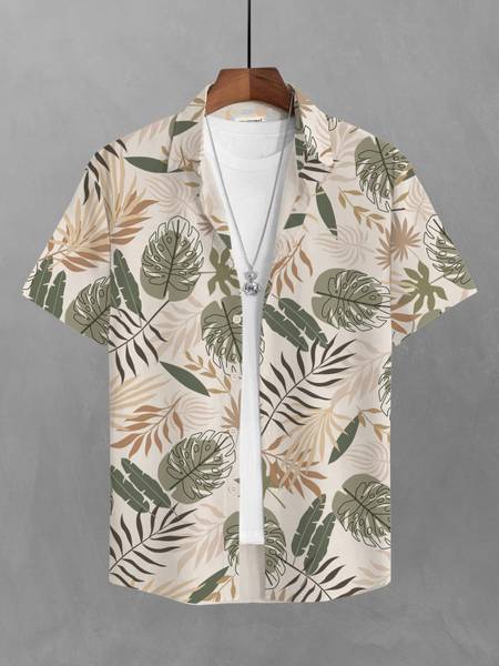 Bullmer Men Printed Casual Multicolor Shirt
