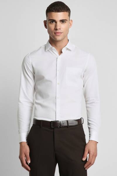 PETER ENGLAND Men Solid Formal White Shirt