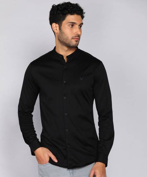Allen solly cheap black shirt
