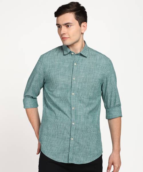 Peter england green sales shirt