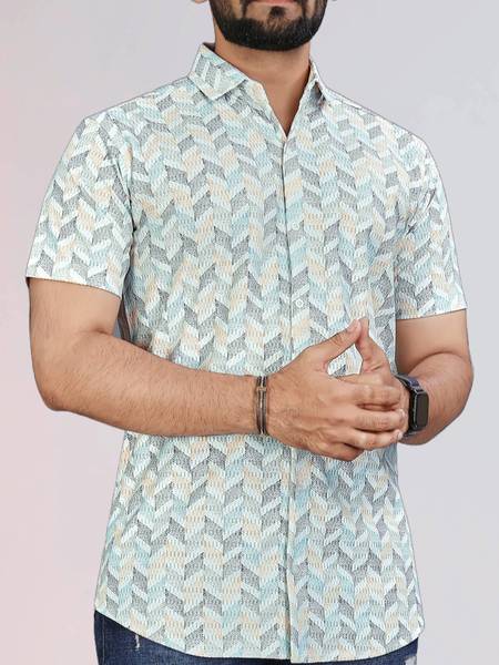 NIVICK Men Printed Casual Multicolor Shirt