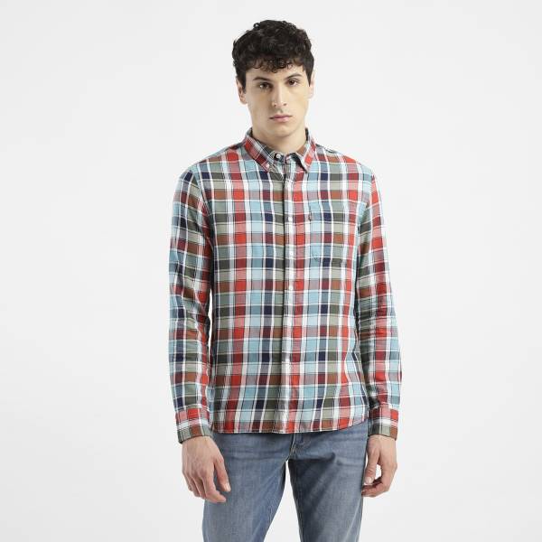 LEVI'S Men Checkered Casual Multicolor Shirt