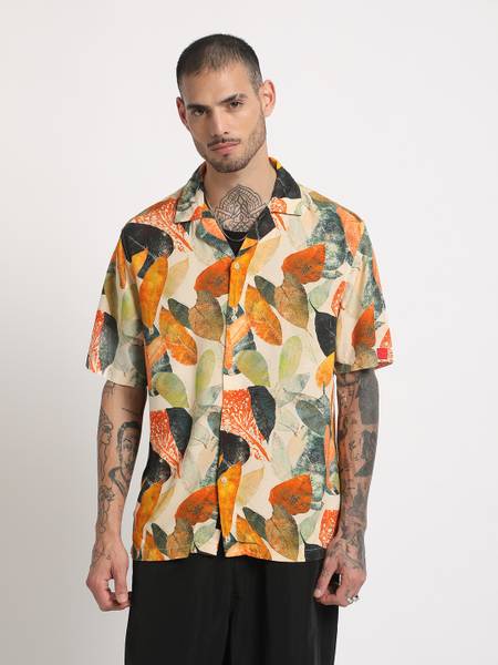 THE BEAR HOUSE Men Printed Casual Multicolor Shirt