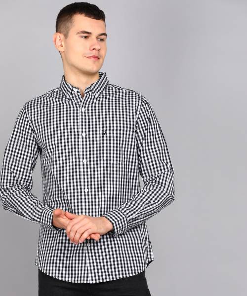 United colors of benetton top men's checkered casual shirt