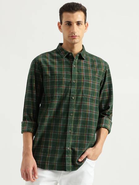 United Colors of Benetton Men Checkered Casual Multicolor Shirt