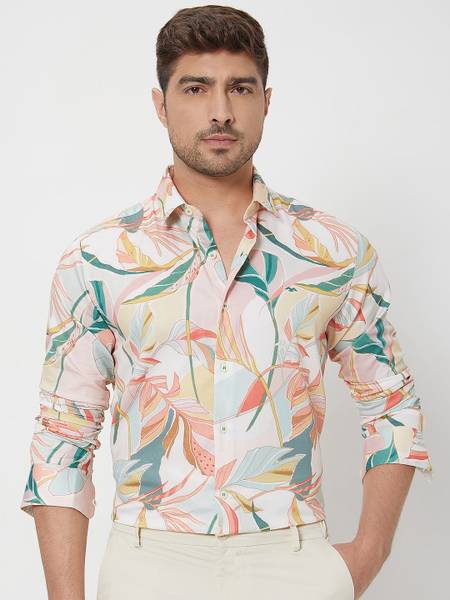 MUFTI Men Printed Casual Multicolor Shirt