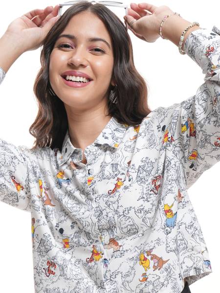 Tokyo Talkies Women Printed Casual Multicolor Shirt