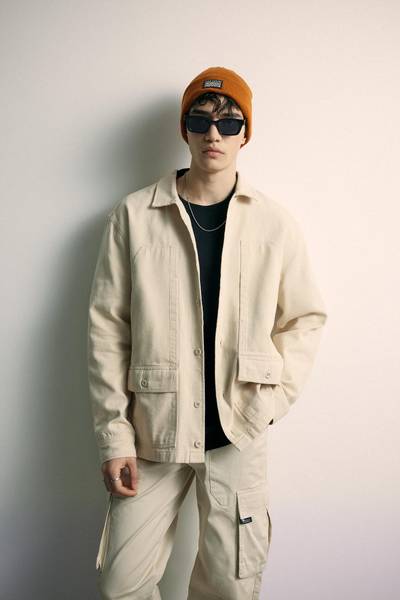 defacto Men Solid Casual Beige Shirt