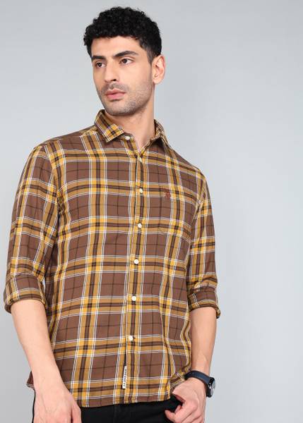 U.S. POLO ASSN. Men Checkered Casual Multicolor Shirt