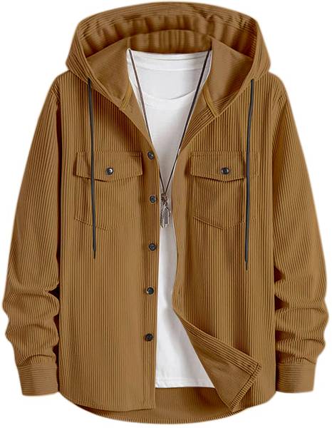 Horseman Men Solid Casual Beige Shirt