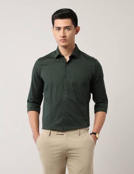 ARROW Men Striped Formal Grey Shirt