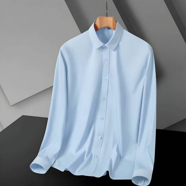 BABIRUSA Men Solid Party Blue Shirt