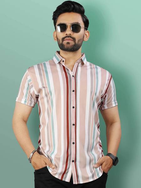 VeBNoR Men Printed Casual Multicolor Shirt