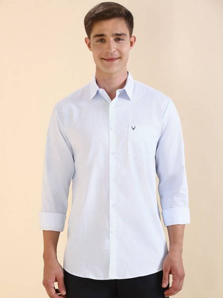 Allen Solly Men Printed Casual Blue Shirt